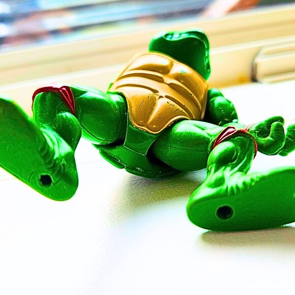 1988 TMNT Playmates Lot of 3 Figures Raphael Leonardo Michelangelo Parts/Repair - Picture 8 of 9